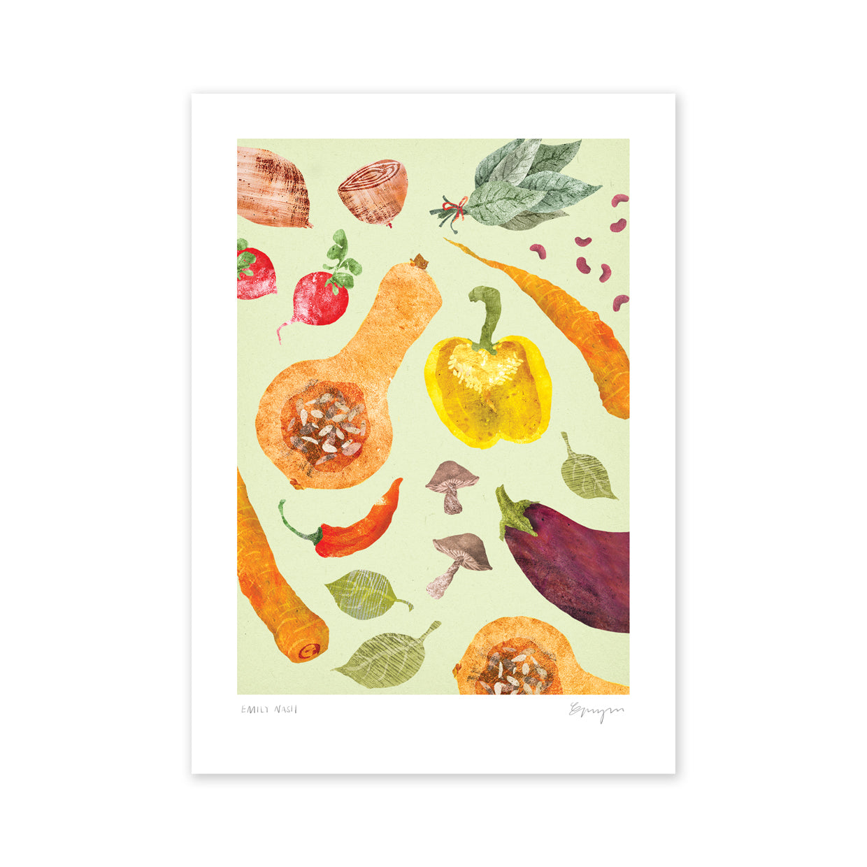 Vegetable Recycled A4 Art Print image 2