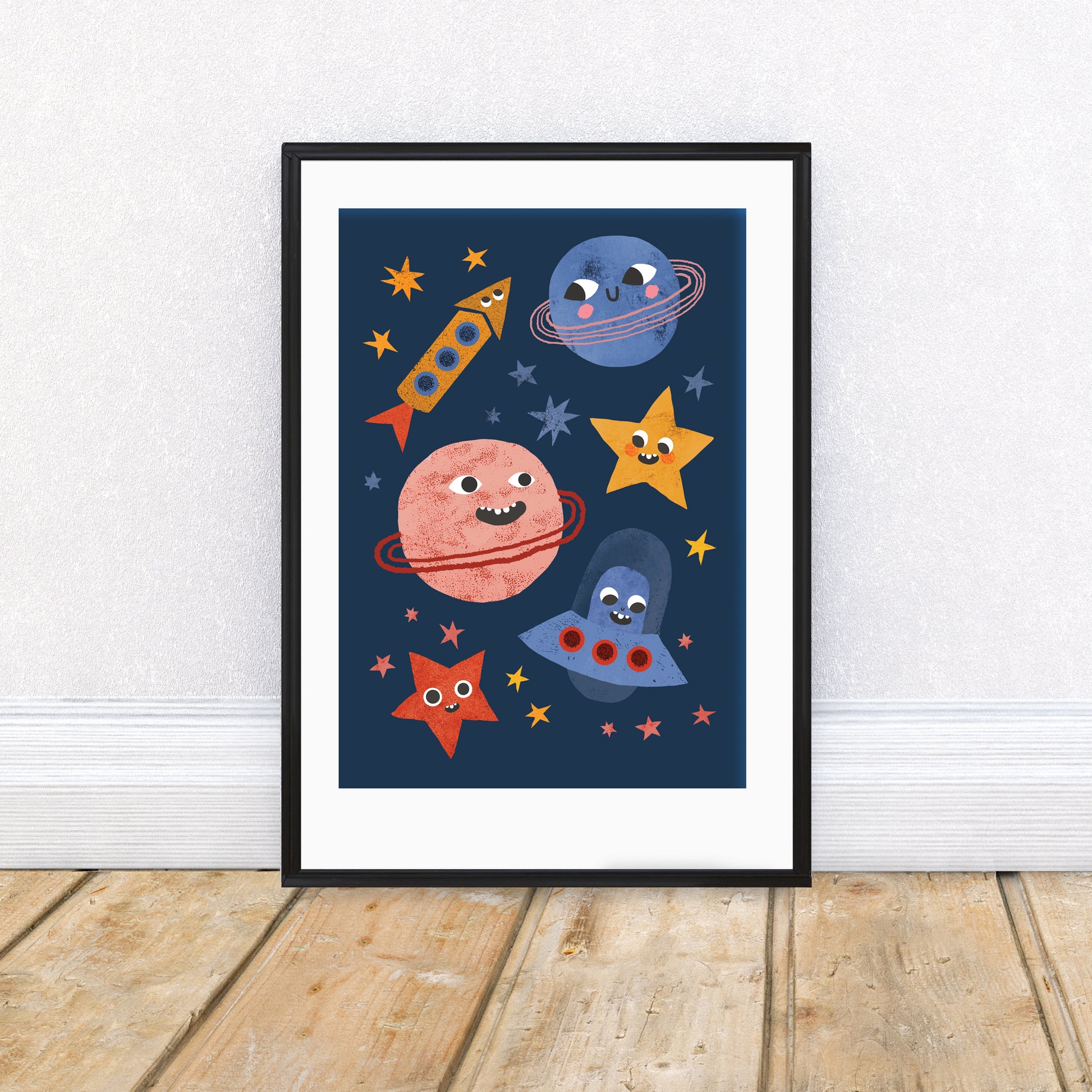 Space Faces Art Print image 0