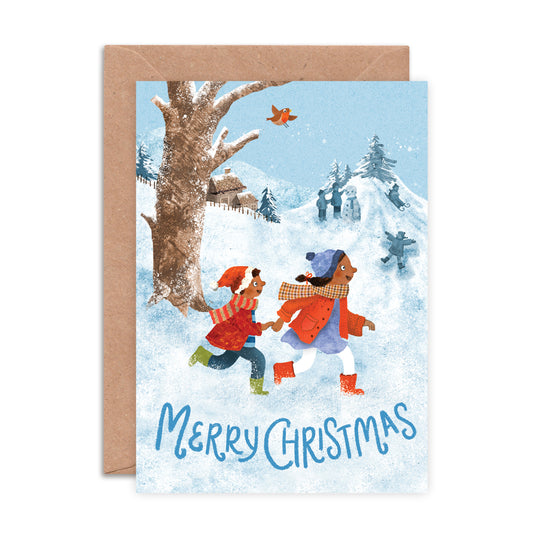 Christmas Walk Greeting Card image 0