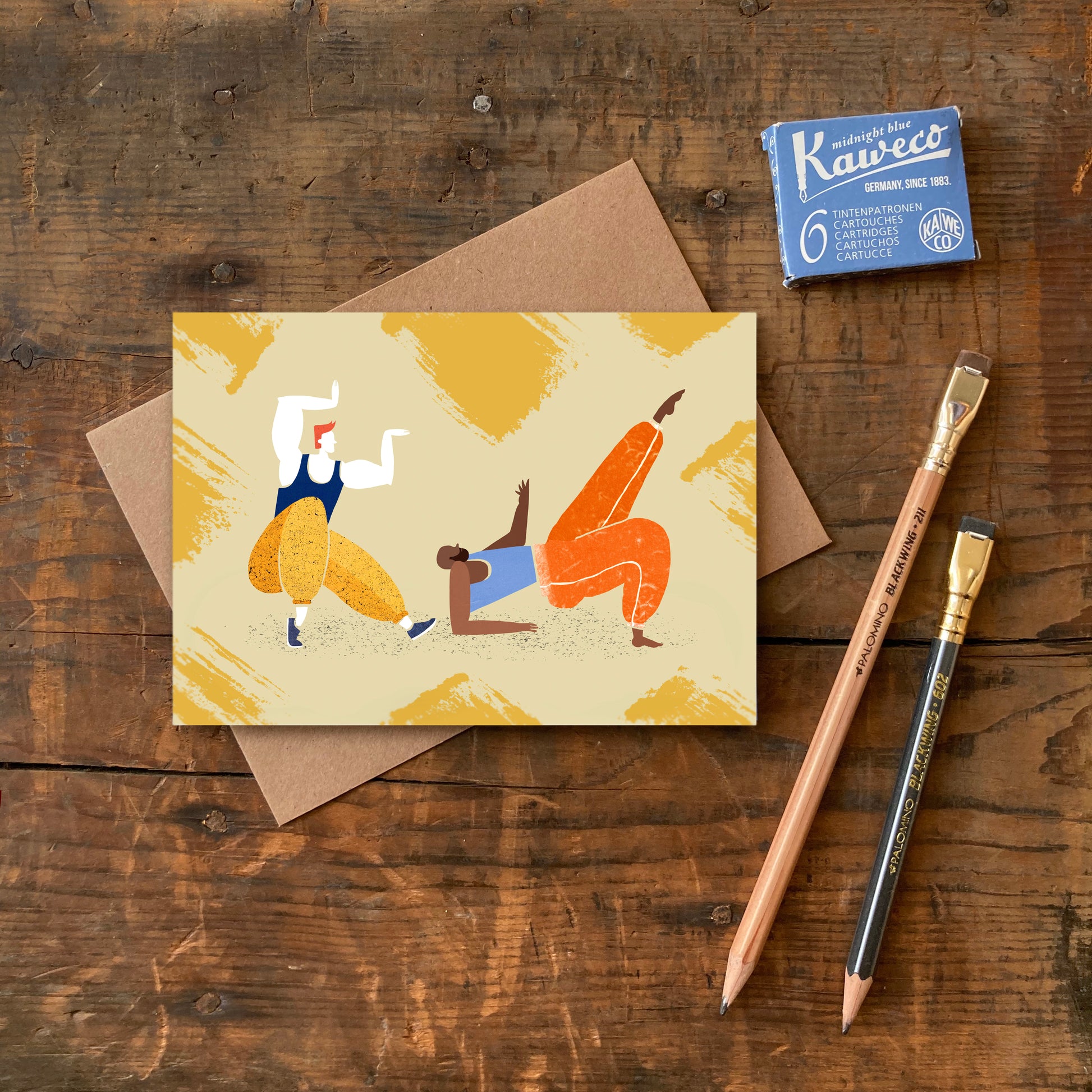 Pulling Shapes Greeting Card image 1