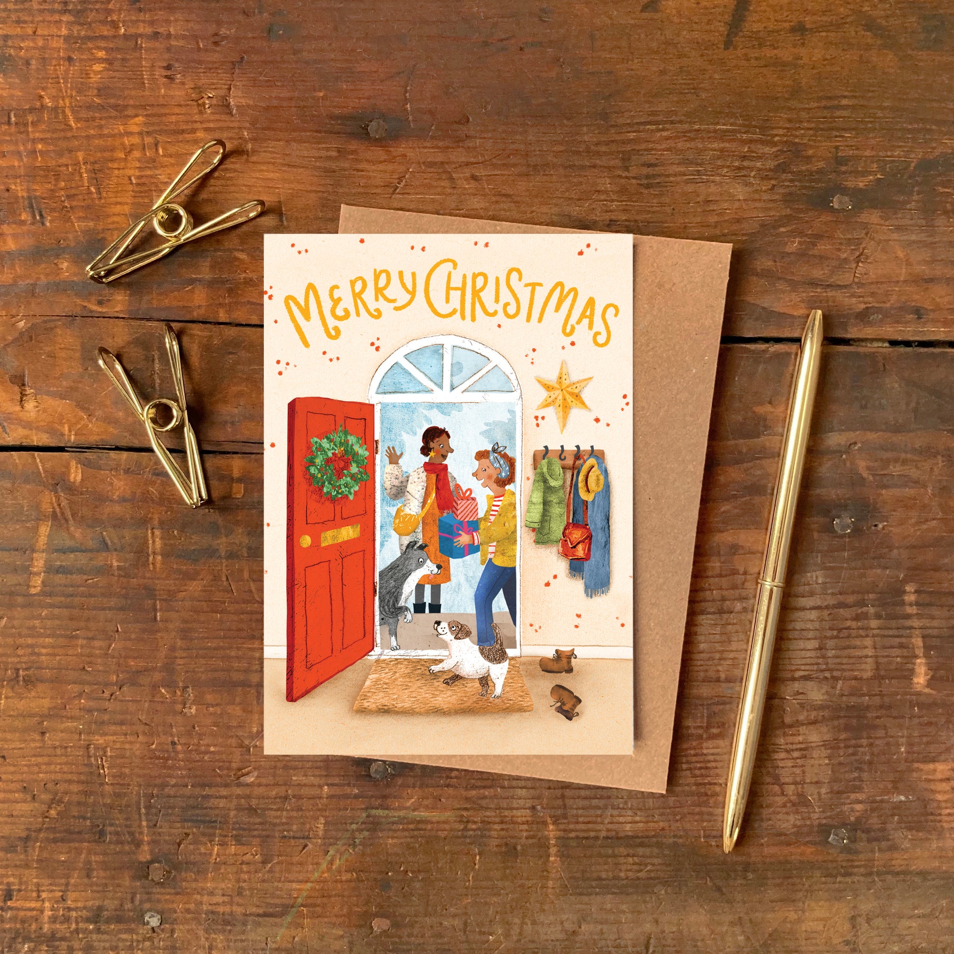 'A Family Christmas' Multipack of 6 Greetings Cards image 11