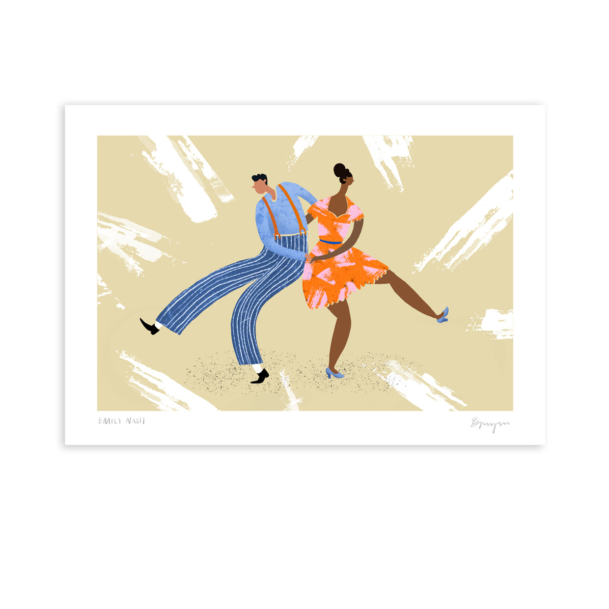 'Let's Boogie' A4 Art Print image 2