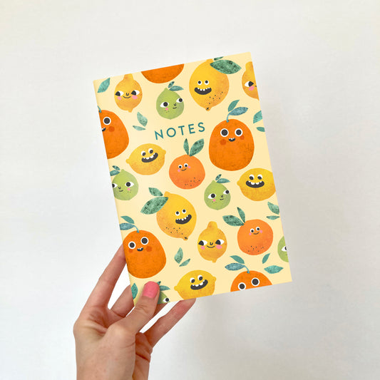 A5 Lemon Faces Notebook image 0