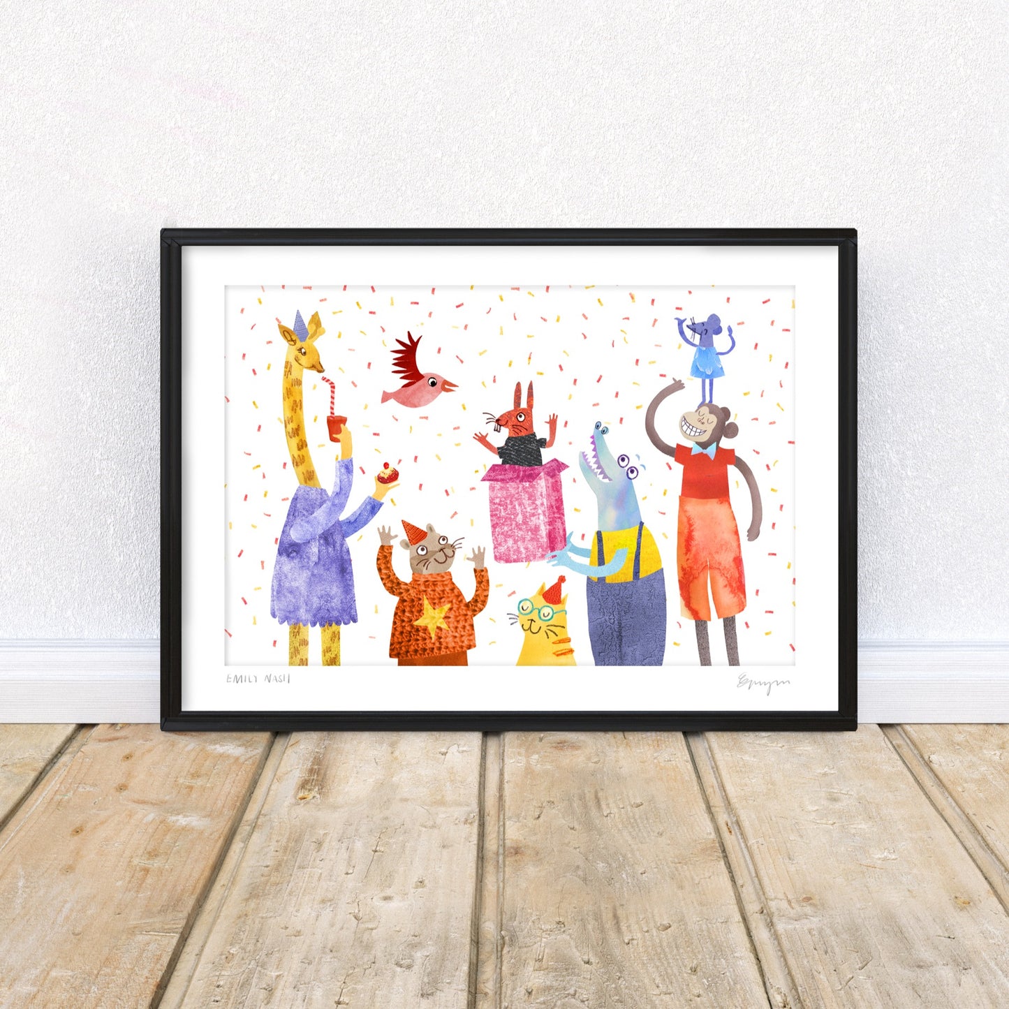 'Party Animals' A4 Art Print image 0