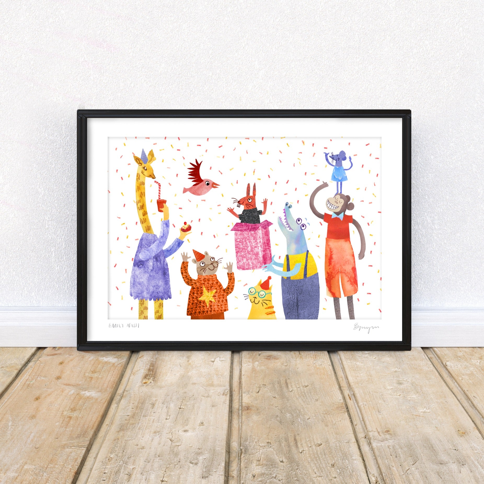 'Party Animals' A4 Art Print image 0
