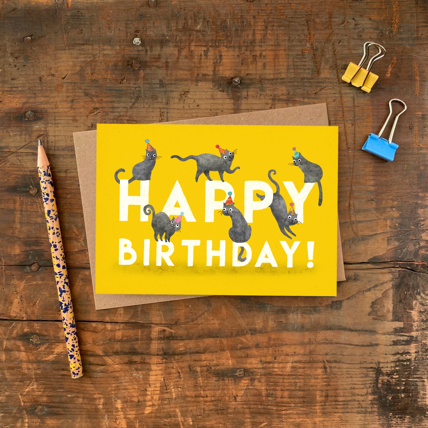 Happy Birthday Cats Greetings Card image 2